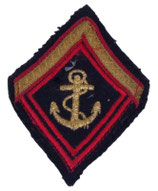 Losange de bras modèle 45 TDM Troupes de Marine cadre avec grade sergent armée française