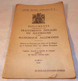 Documents concernant les traitements infligés en Allemagne à des nationaux allemands GB WW2