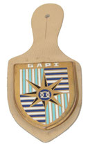 Insigne pucelle GAPI Groupement Administratif des Personnels Isolés (Fraisse Paris G2484) armée française