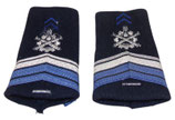 Paire de fourreaux d’épaule caporal-chef avec 1 brisque d'ancienneté Matériel armée française