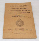 Manuel Instruction technique, Sapeurs-Pompiers mécaniciens, Questions d’administration, Manœuvres d’engins mécaniques français