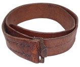 Cuir de ceinturon marron fin de guerre allemand WW2 REPRODUCTION