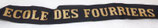 Bande/ruban légendé de bachi ECOLE DES FOURRIERS Marine Nationale armée française