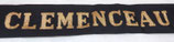 Bande/ruban légendé de bachi CLEMENCEAU Marine Nationale armée française