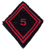 Losange de bras modèle 45 5ème Régiment du Génie troupe armée française (N°2)