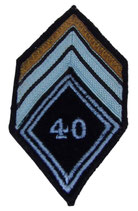 Losange de bras modèle 45 40ème Régiment de Transmissions avec grade caporal-chef armée française
