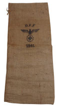 Sac en toile de jute du DAF Deutsche Arbeitsfront allemand WW2