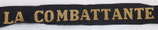 Bande/ruban légendé de bachi LA COMBATTANTE Marine Nationale armée française
