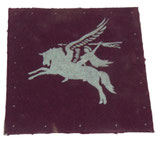 Insigne imprimé Pégase parachutiste Airborne GB WW2 REPRODUCTION
