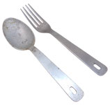 Couverts cuillère + fourchette armée française Indochine/Algérie