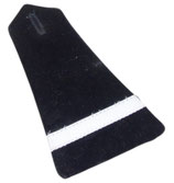 Patte d’épaule sous-lieutenant en velours noir Génie armée française