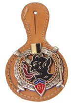 Insigne pucelle 61ème Régiment d’Artillerie RA (Drago Marne la Vallée H200) armée française