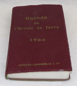 Agenda de l’armée de terre 1966 armée française