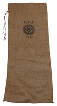 Sac en toile de jute du DAF Deutsche Arbeitsfront allemand WW2