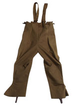 Surpantalon salopette de motocycliste Dispatch Rider (Leggings Rubberproofed N°1A Khaki) GB WW2