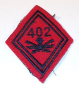 Losange modèle 45 402ème Régiment d’Artillerie anti-aérienne troupe armée française