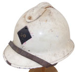 Casque Adrian modèle 1926 peint en blanc, ex croix rouge français WW2