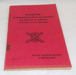 Bulletin d’information et de liaison des officiers d’artillerie d’active et de réserve, Ecole d’application d’artillerie, numéro 11 armée française