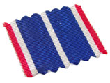 Ruban pour barrette de rappel médaille de la Rhénanie Ruhr et Tyrol armée française