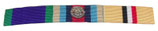 Barrette de décorations General Service Medal (GSM/CSM) 1962–2007/Afghanistan (OSM) silver rosette/Iraq Medal GB