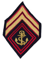 Losange de bras modèle 45 TDM Troupes de Marine cadre avec grade sergent armée française