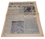 Journal/tract De Vliegende Hollander N°138 07/05/1945 (largué par la RAF) XH121 Hollande WW2