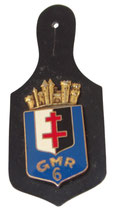 Insigne pucelle GMR Groupement des Moyens Régionaux N°6 (Drago Paris G2424) armée française