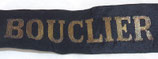 Bande/ruban légendé de bachi du contre-torpilleur BOUCLIER Marine Nationale français WW1