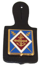 Insigne pucelle 1er Régiment d’Artillerie de Marine RAMA (Y Boussemart 2005 G2113) armée française