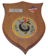 Plaque murale Base Aérienne 113 SSIS Section de Sécurité Incendie et de Sauvetage 23 1979 armée française