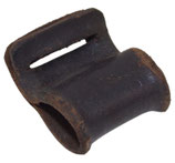 Renfort en cuir pour petite sangle de boitier de masque à gaz allemand WW2