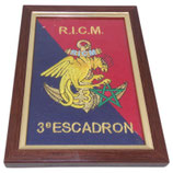 Cadre fanion Régiment d'Infanterie Chars de Marine RICM 3ème Escadron armée française