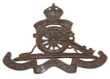 Cap badge Royal Artillery GB WW1/WW2