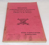 Bulletin d’information et de liaison des officiers d’artillerie d’active et de réserve, Ecole d’application d’artillerie, numéro 12 armée française