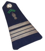 Patte d’épaule commandant avec grenade et soutaches vertes armée française