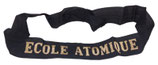 Bande/ruban légendé de bachi ECOLE ATOMIQUE Marine Nationale armée française