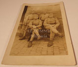 Carte postale photo groupe de soldats 4ème Régiment d’Infanterie français WW1