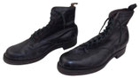 Paire de brodequins en cuir noir sous officier/officier français WW2 (N°2)