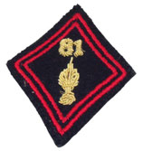 Losange de bras modèle 45 81ème Régiment d’Infanterie RI cadre armée française