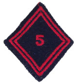 Losange de bras modèle 45 5ème Régiment du Génie troupe armée française