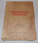 Carte de Russie (Europaisches Russland) Wehrmacht 1941 allemand WW2