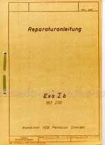 Reparaturanleitung Exa Ib 961 200 1977 und große Zeichnung EXA Ib 961 200 1982