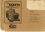 DIN A 5 Briefumschlag Kine Exakta 1939 gelaufen
