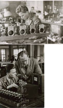 Ihagee Fotos aus der Produktion. Lothat Quaas und Richard Hummel