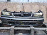 На Тойоту Королла Corolla 110 дорестайлинг правый руль, 1995-2000 гв — передняя часть (ноускат) автомобиля оригинал, б/у.