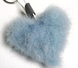 Anhänger "Herz" aus Angorawolle hellblau -031023.5-
