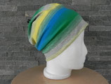Beanie Farbverlauf grau/grün/blau