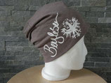 Bergleben Beanie taupe/weiss