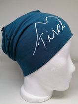 Tiroler Berg Beanie petrol/weiß