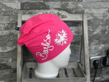 Bergleben Beanie pink/weiß